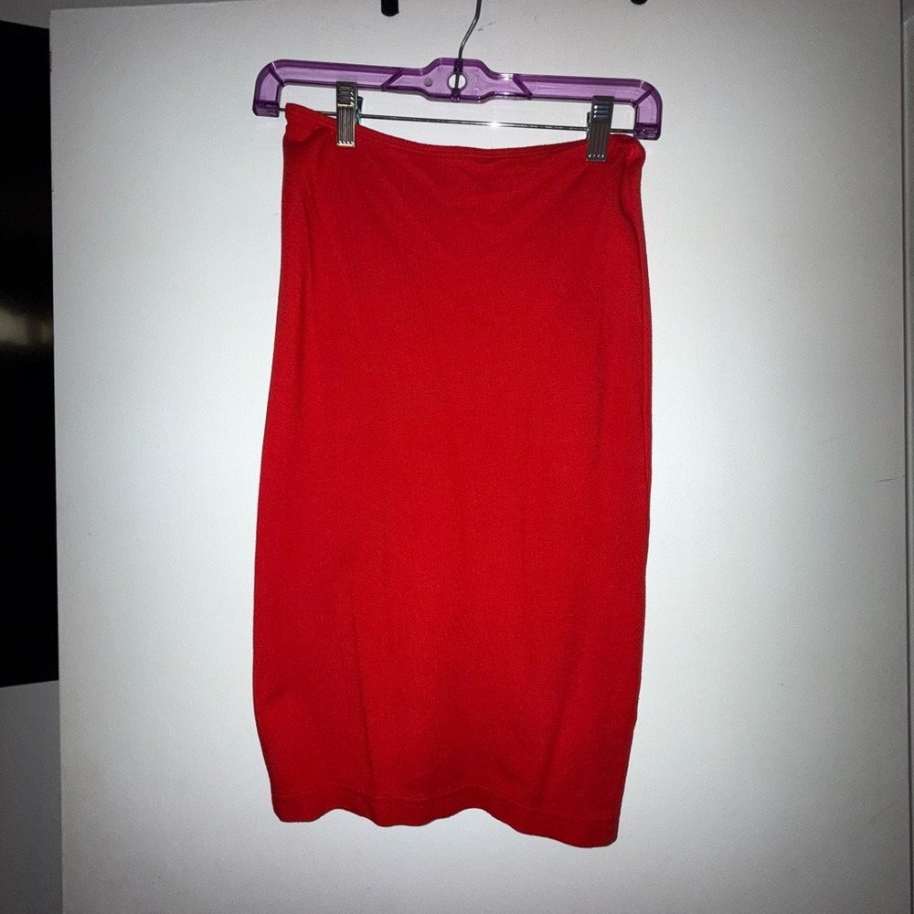 Elegant Red Women's Skirt